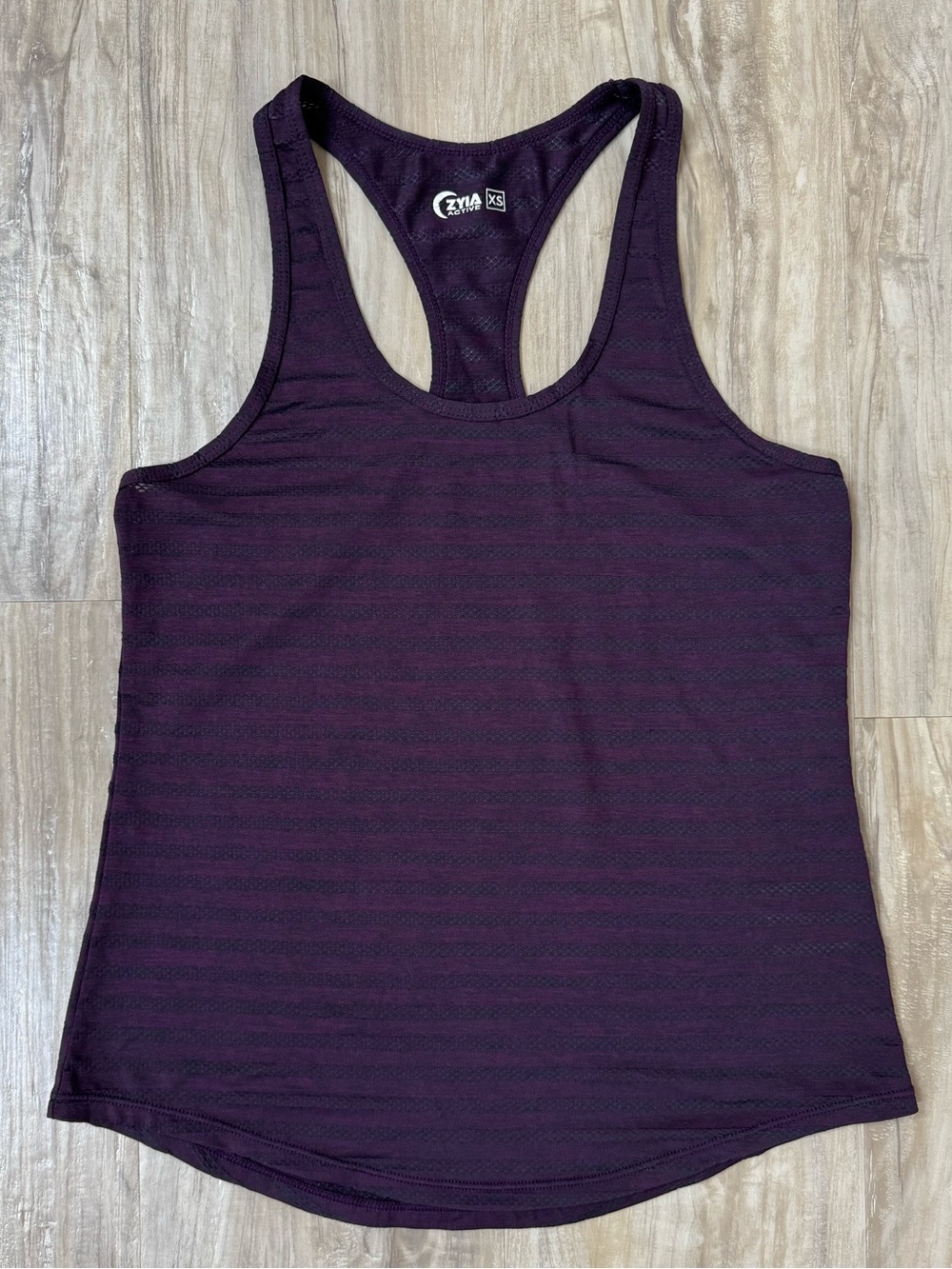 ZYIA Active Deep Purple Racerback Tank Top